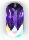 1 20x11mm Faceted Rectangle Drop Tanzanite Cubic Zirconia